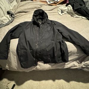 Mens Black North face Rain Jacket